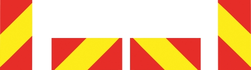 markeringsbord set motorwagen 4-delig