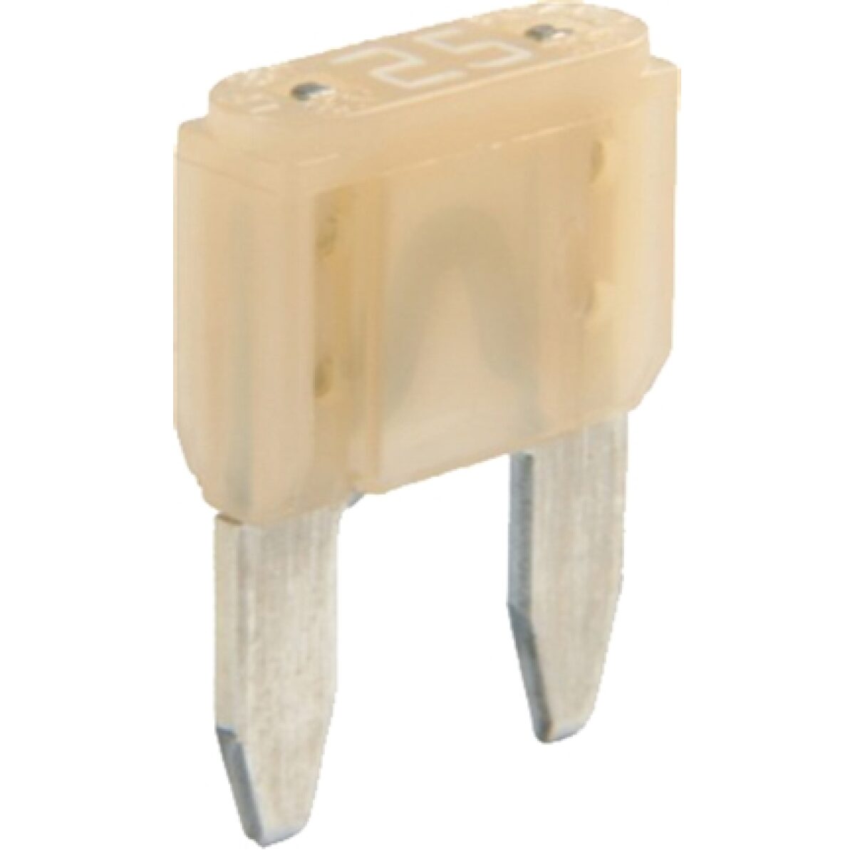 steekzekering mini 25A transparant / prijs/verpakt per 50 stuks - Afbeelding 1