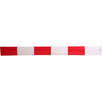 tape rood/wit per meter 1000x45mm