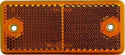 reflector oranje plak/schroef 90x40mm