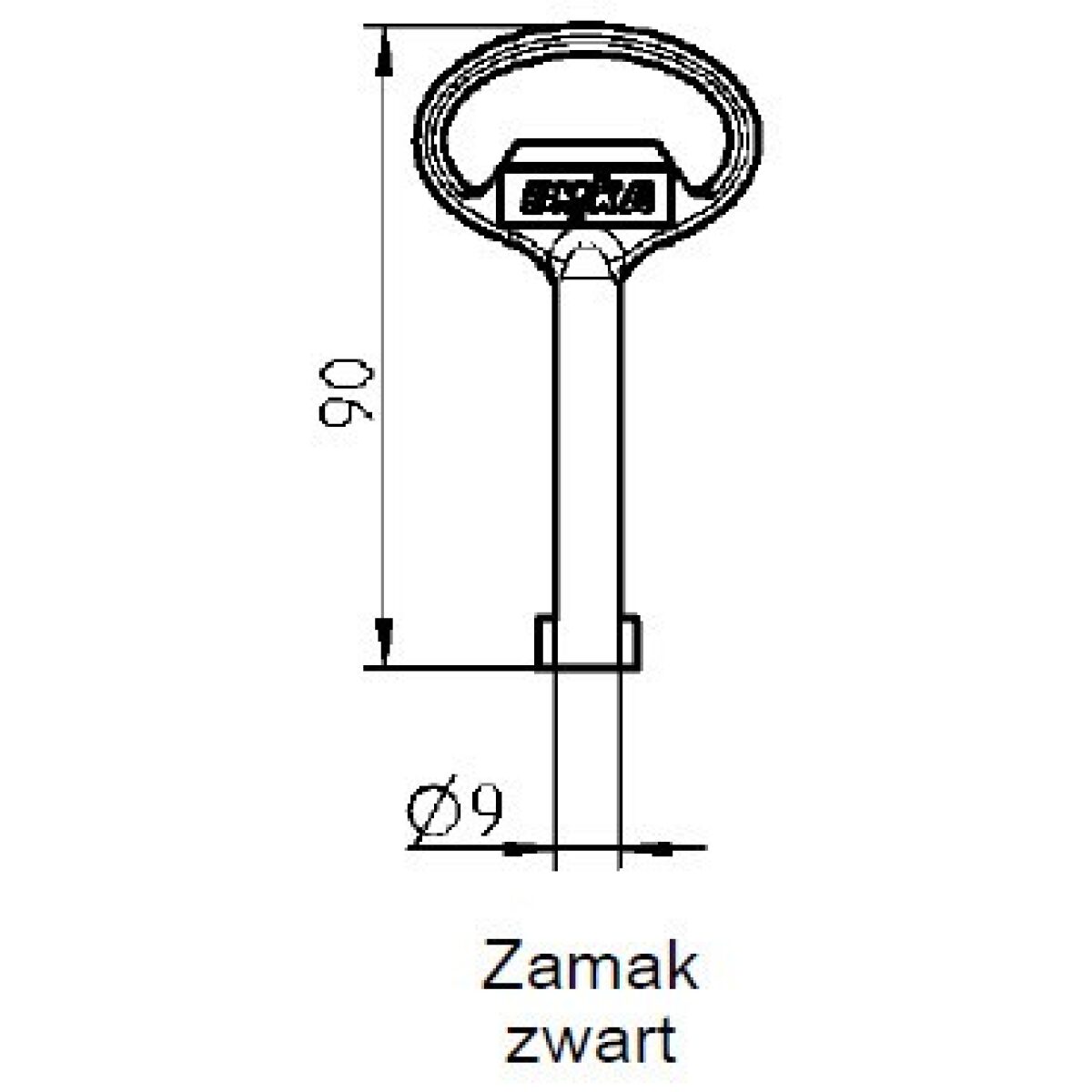 Emka baardsleutel Ø5mm - Afbeelding 3