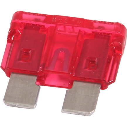 steekzekering 10A rood / prijs/verpakt per 100 stuks