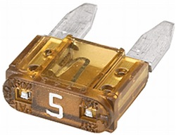 steekzekering mini 5A bruin prijs/verpakt per 50 stuks