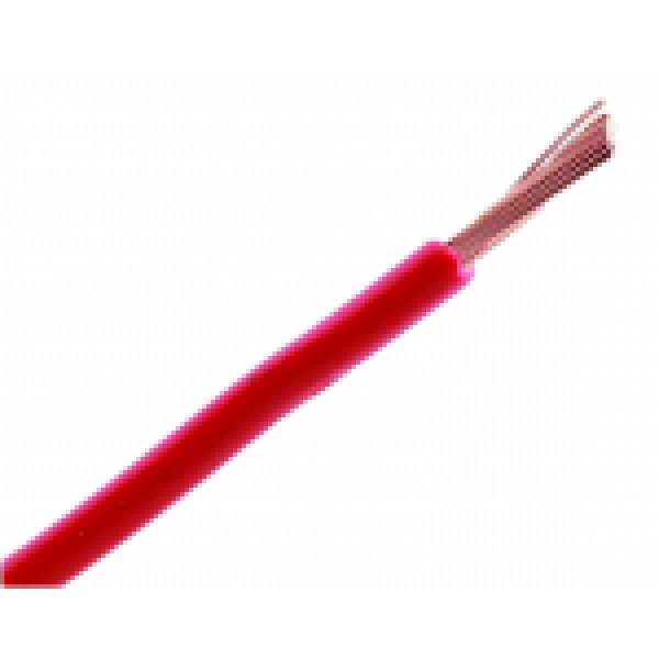 Montagedraad 4 mm² rood / per 50mtr