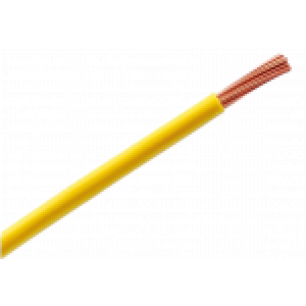 Montagedraad 1,5 mm² geel / per 100mtr