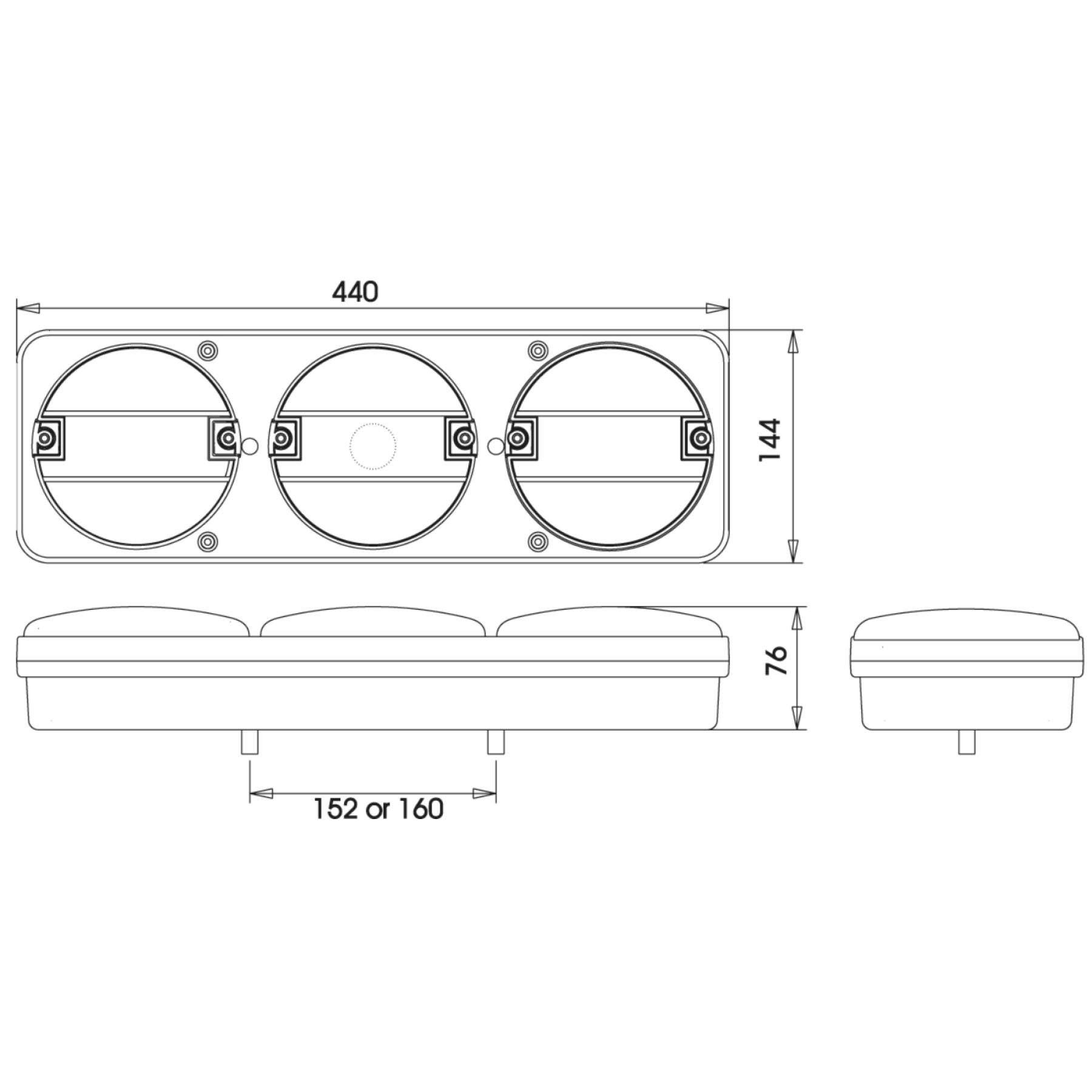 22310500_2 led achterlicht 12/24V kabelinvoer rechts - Afbeelding 3