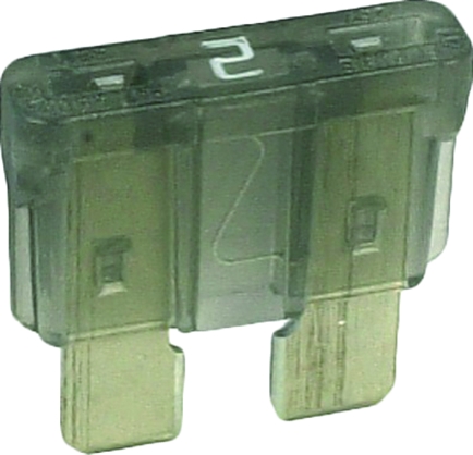 steekzekering 2A zwart / prijs/verpakt per 100 stuks