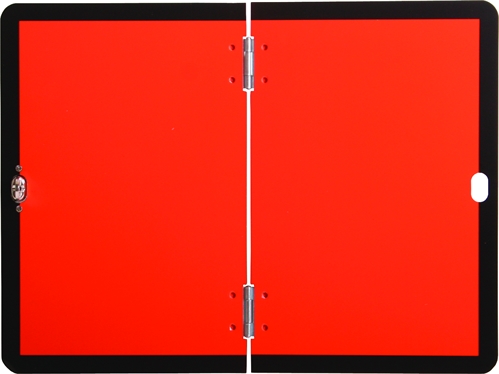 ADR gevaarlijke stoffenbord RVS verticaal omklapbaar