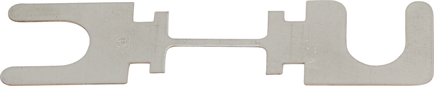 plaatzekering koper 300A 62mm prijs/verpakt per 10 stuks