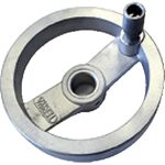 aluminium handwiel met knop