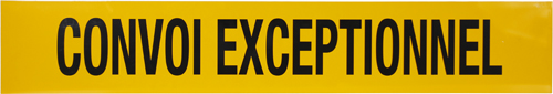 995880 Bord convoi exceptionnel 1175x200x2mm - Afbeelding 1