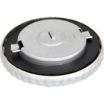 tankdop 60mm Belucht RVS incl. slot - Afbeelding 3