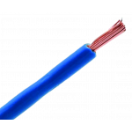 Montagedraad 1.00 mm² blauw / per 100mtr
