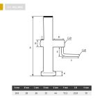 spanband opdraaimechanisme met magneet - Afbeelding 3