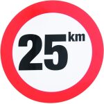 Sticker 25km snelheid
