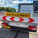 werkverkeer sticker reflecterend 1500x300mm klasse 1