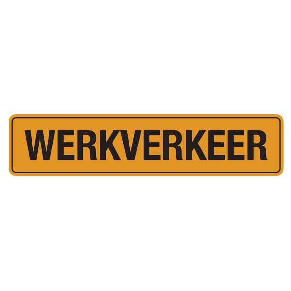 bordje werkverkeer magneet 400x110mm-0