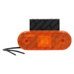 Toplamp led oranje 12/24V incl. haakse steun