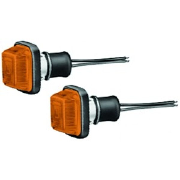 knipperlamp-set oranje inbouwmodel