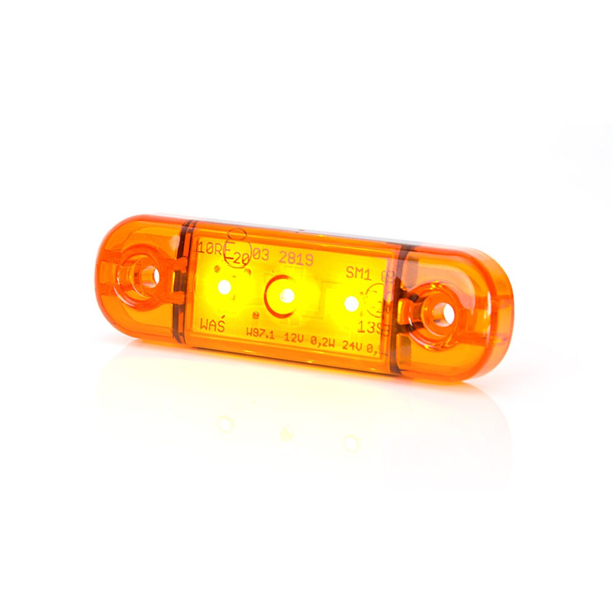 Led markeringslamp oranje 10-30V opbouw-7476