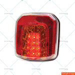 led achterlicht 12-24v 106x102mm vierkant neon