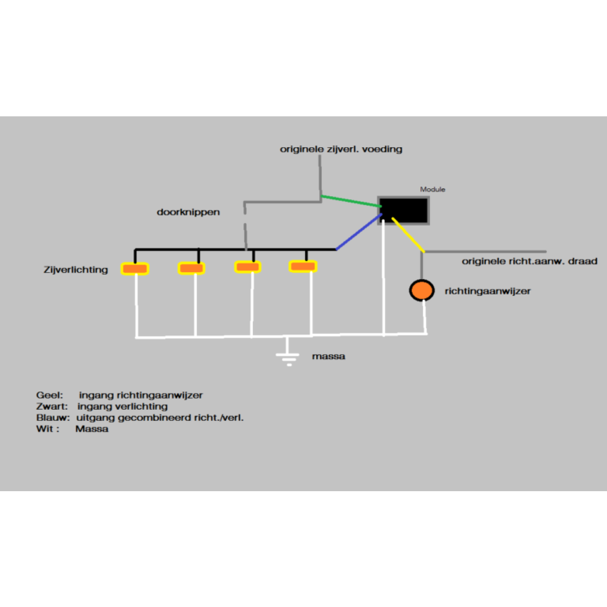 knipperlicht zijverlichting module 12/24V-7467