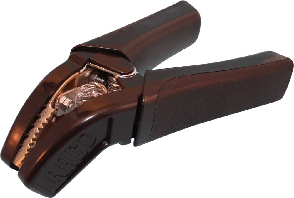 Startkabelklem zwaar zwart geïsoleerd 1000Amp