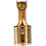 AMP stekker/kabelschoen ongeisoleerd 6.3mm p/100st