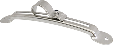 Spatbordsteun verstelbaar Ø 42mm INOX/RVS