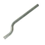 Spatschermpijp Ø42mm gebogen lengte 760mm