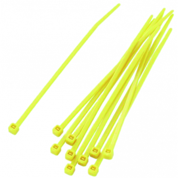 Kabelbinders 200×4,8mm geel T50R