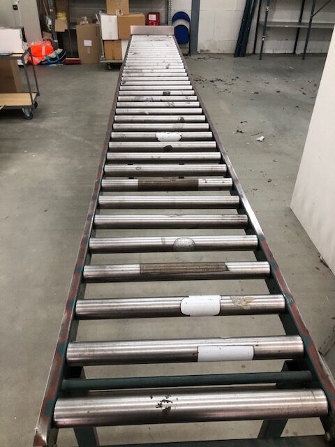 Rollenbaan 10meter gebruikt/2e hands