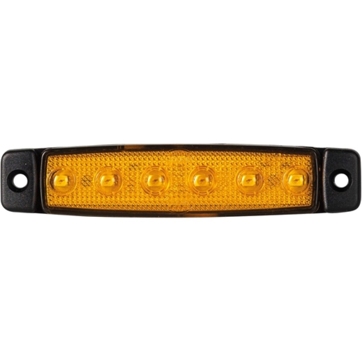 Led toplamp oranje 12V 6 led - Afbeelding 1