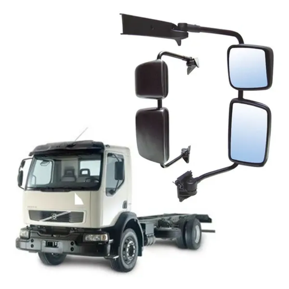 spiegel compleet Volvo/DAF/Renault rechts - Afbeelding 1