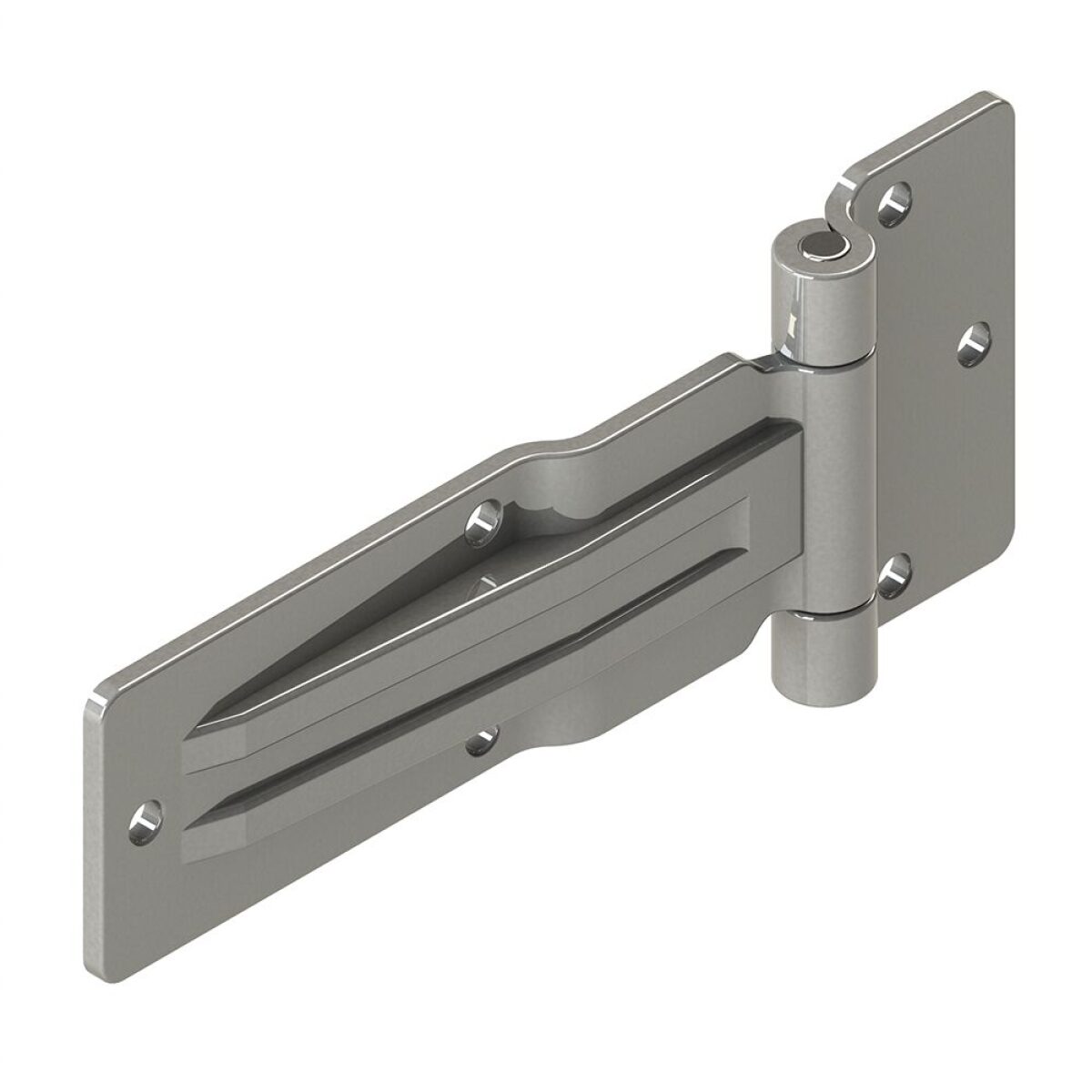 Scharnier RVS 184mm met verzet - Afbeelding 1