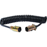 Laadstroom spiraalkabel 3 aderig – metalen Clang stekker